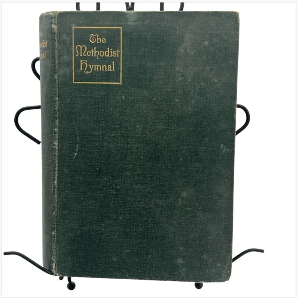 Methodist Hymnal Joint Church Edition Organist Inscribed Antique 1905 Intact